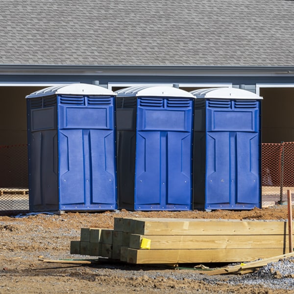 are there any restrictions on where i can place the porta potties during my rental period in Bridgewater